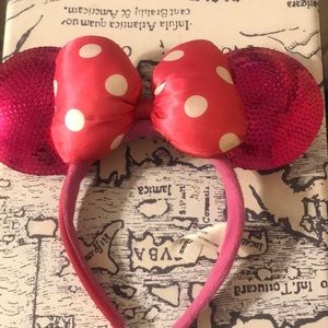 Disney Hot Pink Minnie Mouse Bow Ears